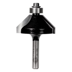 Carb-I-Tool Router Bit Chamfering 45deg 1/4 Shank 15.8mm Cut