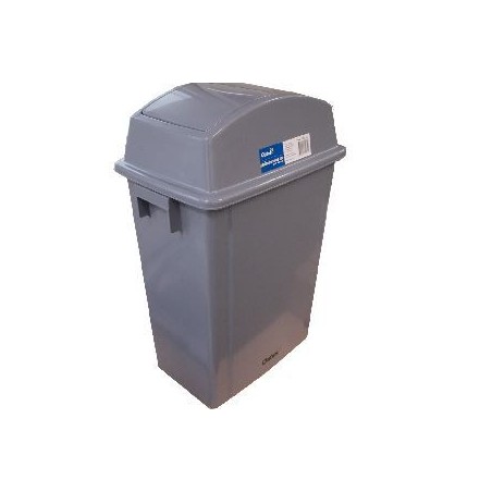 Swing Top Rubbish Bin 40l Grey