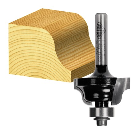 Carb-I-Tool Router Bit Roman Ogee 1/4" Shank 6.35mm Radius