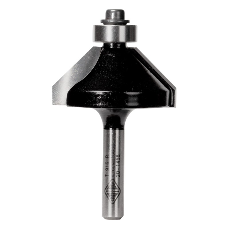 Carb-I-Tool Router Bit Chamfering 45deg 1/2 Shank 25.4mm Cut