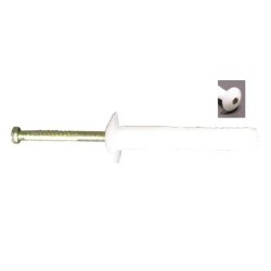 Nail In Plug Mush. Head M6.5 X 50mm 100pk