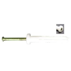 Nail In Plug Round Head M6.5 X 75mm 100pk