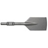 Demolition Bit - 30mm Hex Shank 120 X 500 Flat Clay Spade