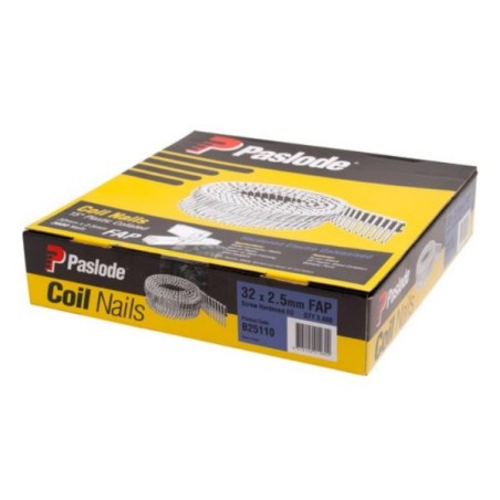 Paslode Coil Nails 2.5 X 32mm Hardened E/Gal Box 3600