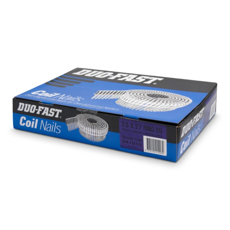 Duofast Coil Nails 2.5 X 27 Ring Eg