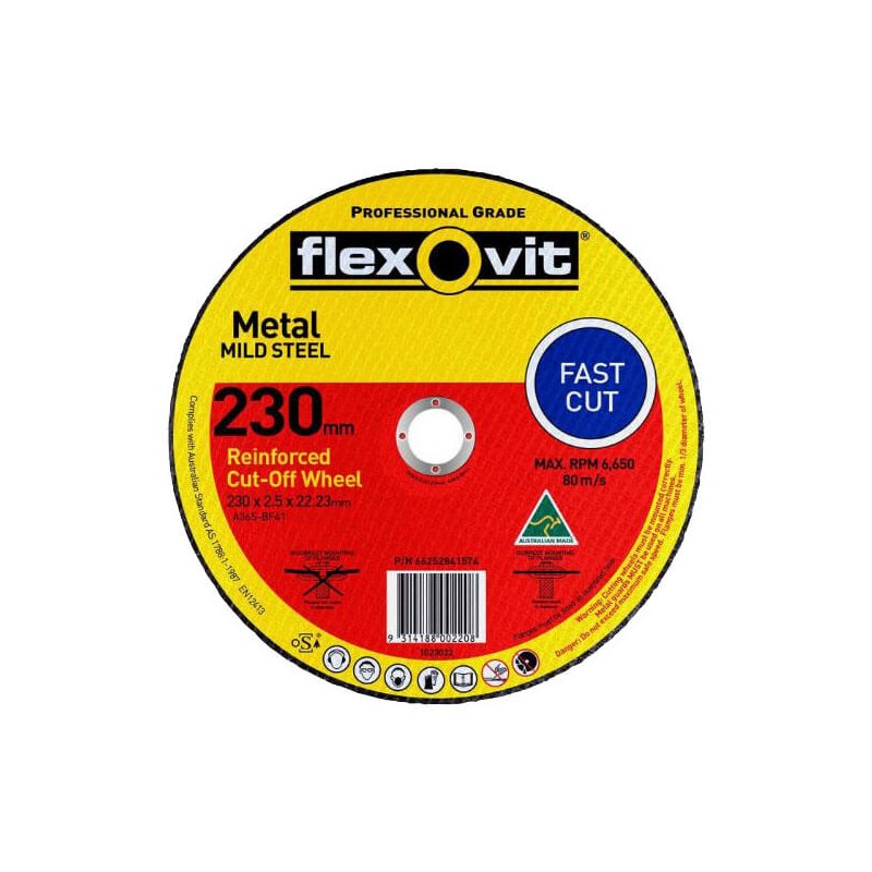 Flexovit Metal Cutoff Wheel 230 X 2.5 X 22.2mm
