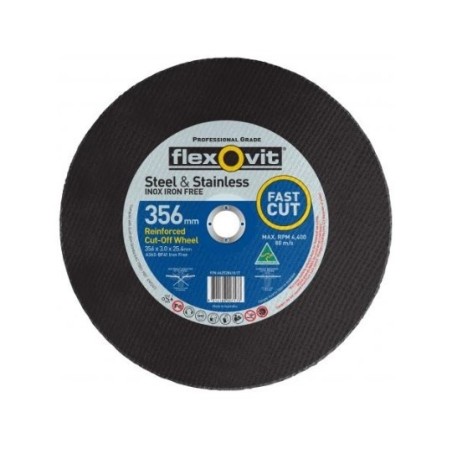 Flexovit Metal Cutoff Wheel 356 X 3.0 X 25.4mm - 10pk