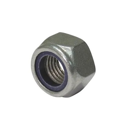 M12 Hex Nut Galv Nylon Insert