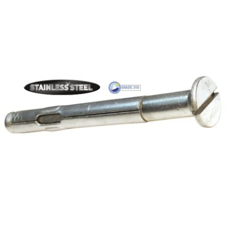 Masonbolt Csk. Head 316 S/S M6 X 75mm