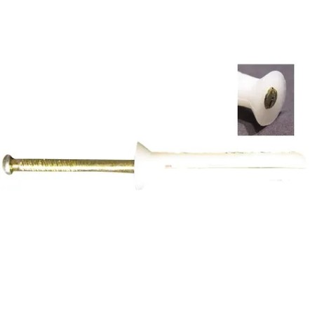 Nail In Plug Csk. Head M6.5 X 40mm 100pk