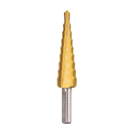 Alpha Gold Impact Step Drill Spiral 4 - 12mm