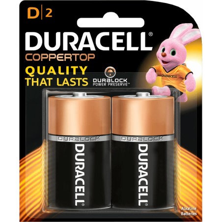 Battery D Super Alkaline Size 2 Pk