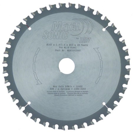 Dart Metal Sonic Blade 160mm X 20 X 40t