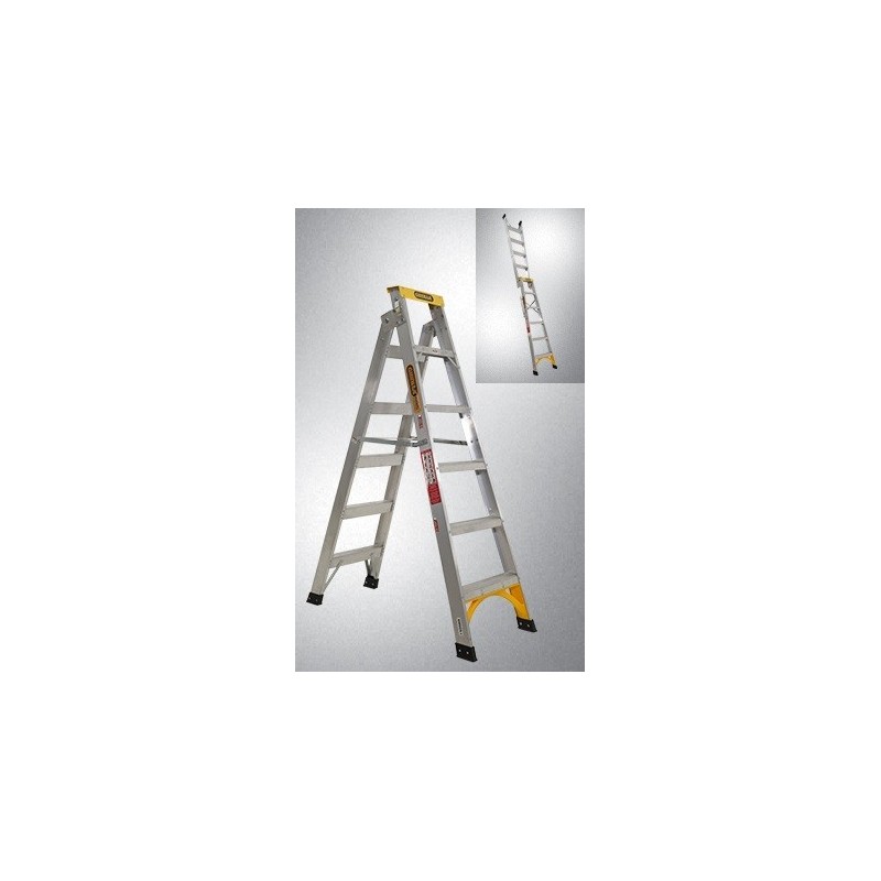 Gorilla Dual Purpose Ladder Alum. 8-15ft 150kg