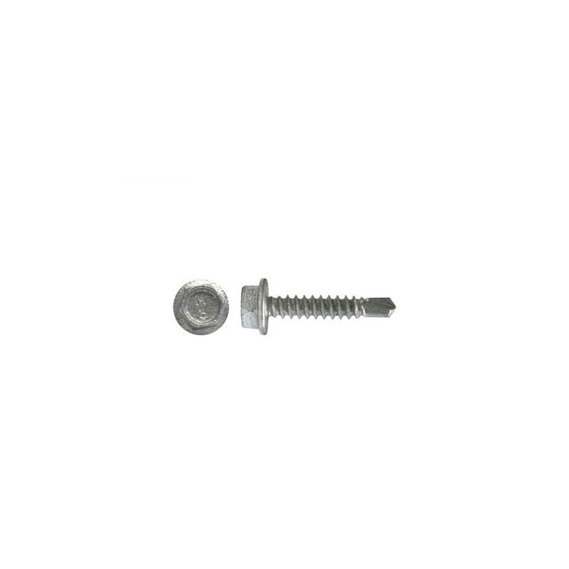 Self Drilling Screw Hex Head Galv - 12g X 45mm 1000pk