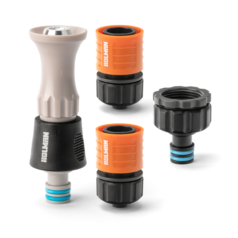 Garden Hose 12mm Plastic Fitting Set 4pce