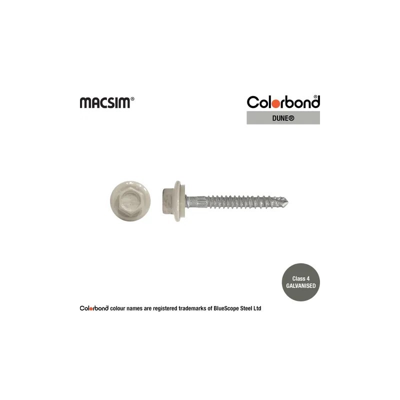 Roofing Screw Zip Dune - 12g X 50mm 1000pk