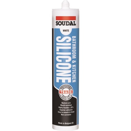 Soudal Bathroom & Kitchen Silicone White 300ml