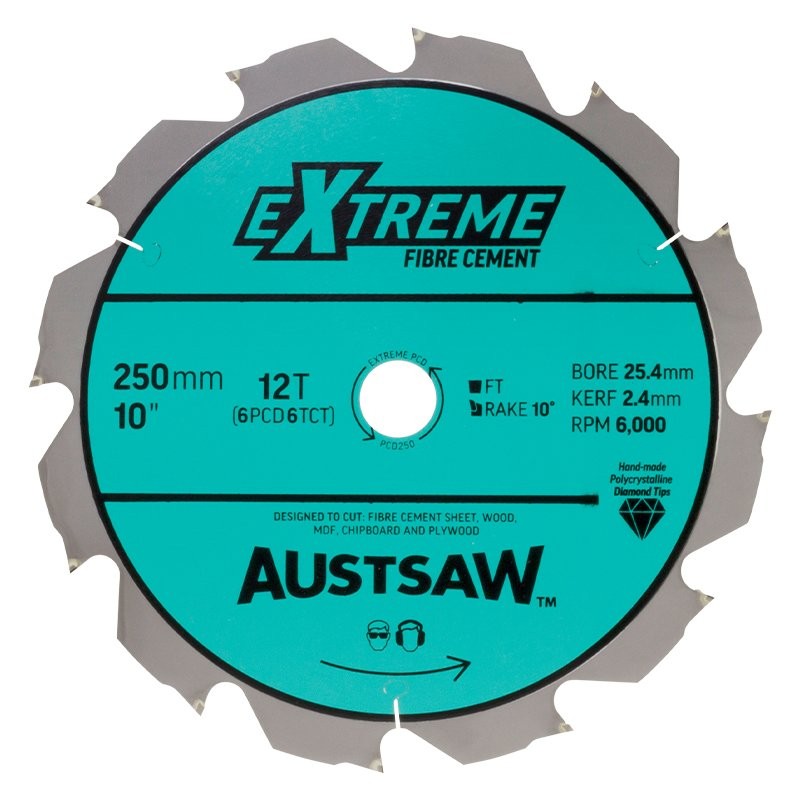 Austsaw Saw Blade Pcd 250mm X 25 X 12t