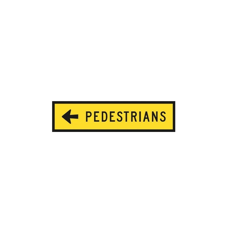 Sign Pedestrians With Arrow