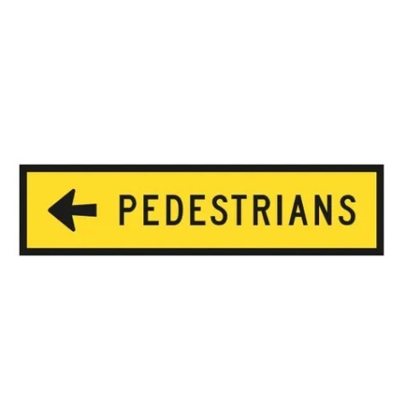 Sign Pedestrians With Arrow