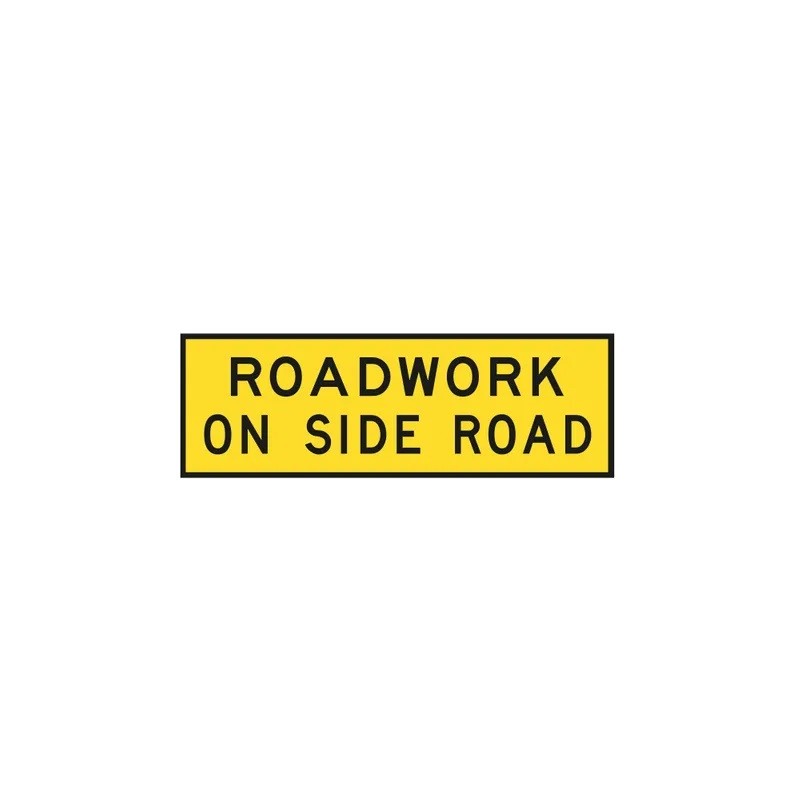 Sign Roadwork On Side Road 1800 X 600