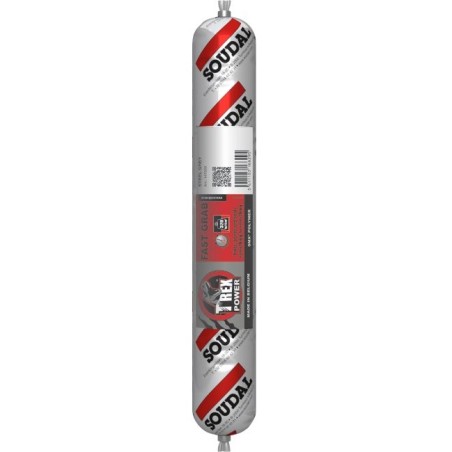 Soudal T-Rex Fast Grab - Steel Grey 600ml Sausage