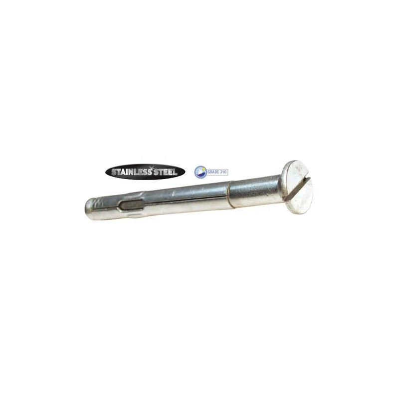Masonbolt Csk. Head 316 S/S M8 X 60mm 