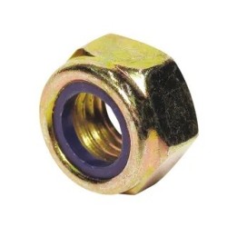 M8 Hex Nut Zinc Nylon Insert