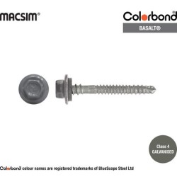 Roofing Screw Zip Basalt - 12g X 50mm 1000pk