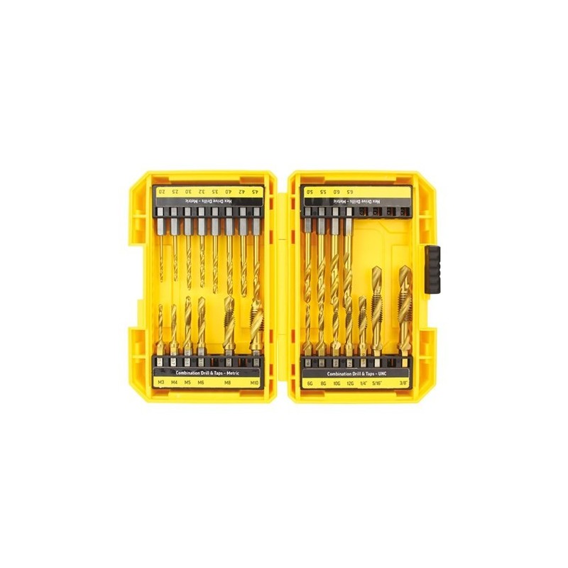 Drill Tap Combo Set With Hex Shank 25pce