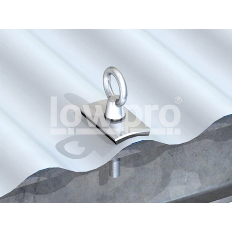 Roof Anchor Point - Corrugated Roof On Steel Purlin