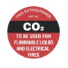 C02 Extinguisher Sign 200mm Poly