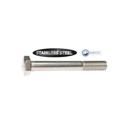 M16 X 250mm 316 S/S Hexhead Bolt