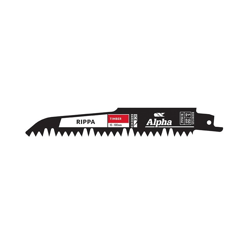 Alpha Recipro Blade Rippa Timber 5 Tpi 150mm 2pk