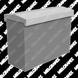Mouldex Fence Cap Plain -  70h X 240w X 3000mm