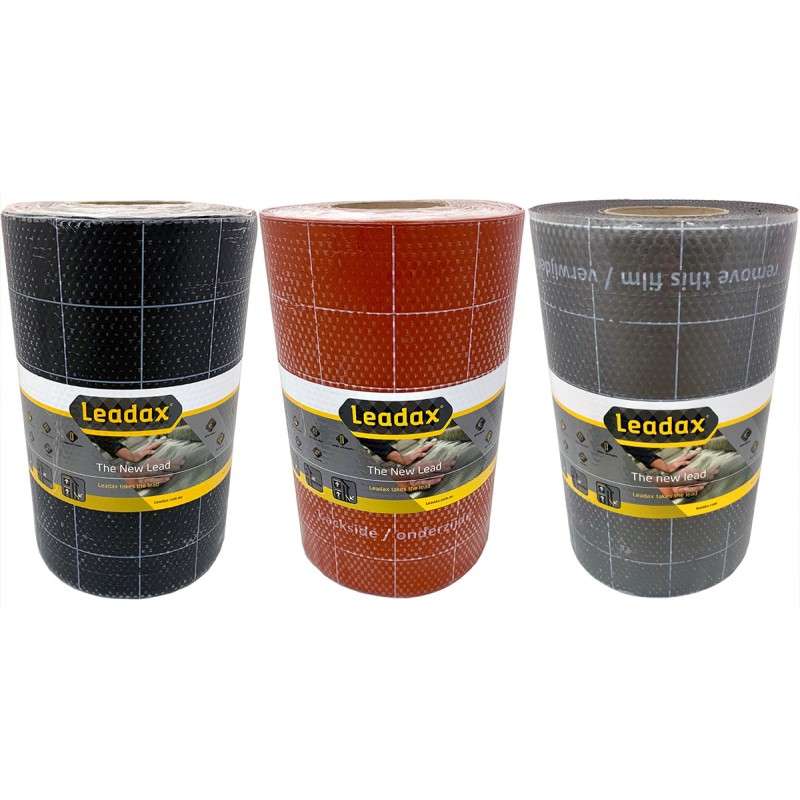 Leadax Flexible Flashing 300mm - Black 6.0m Roll
