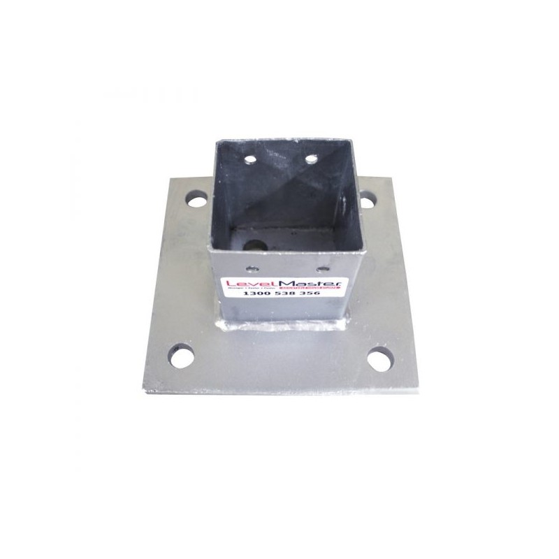 Levelmaster Base Bolt Down 4 Hole - 75mm Post