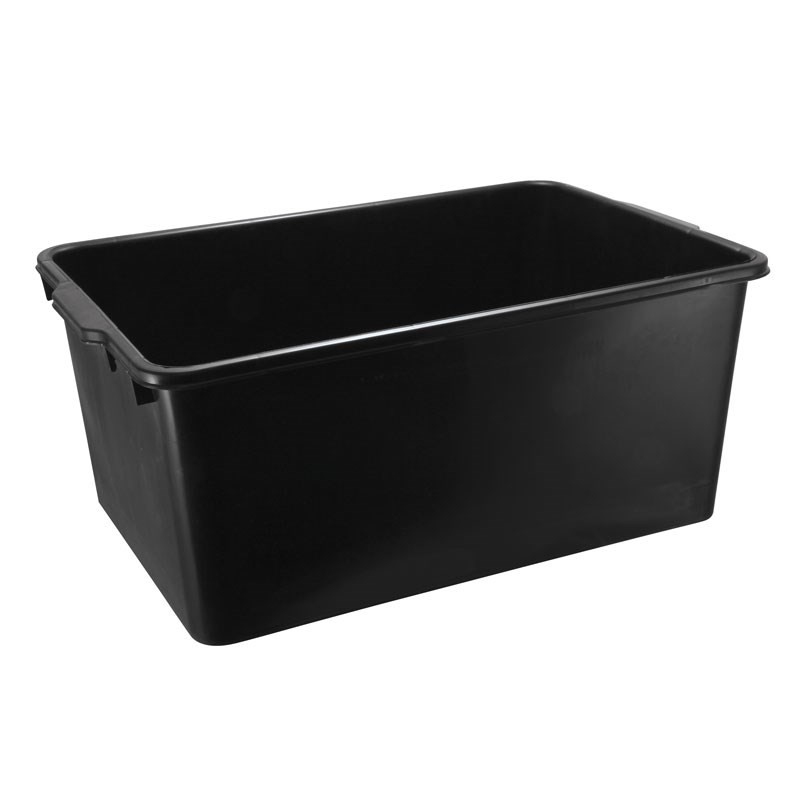 Large Plastic Black Crate Multipurpose 60ltr