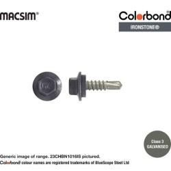 Roofing Screw Self Drilling Basalt - 10g X 16mm 250pk