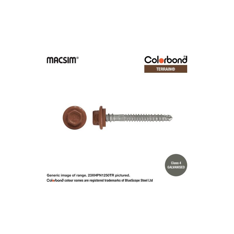 Roofing Screw Zip Terrain - 12g X 50mm 1000pk
