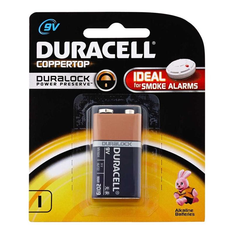 Battery 9v Duracell Alkaline 1pk