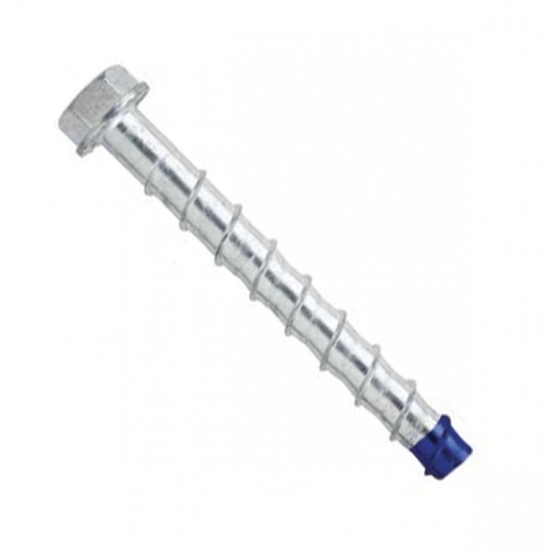 Powers Concrete Screw Hex Zinc 10.0 X 80mm 50pk