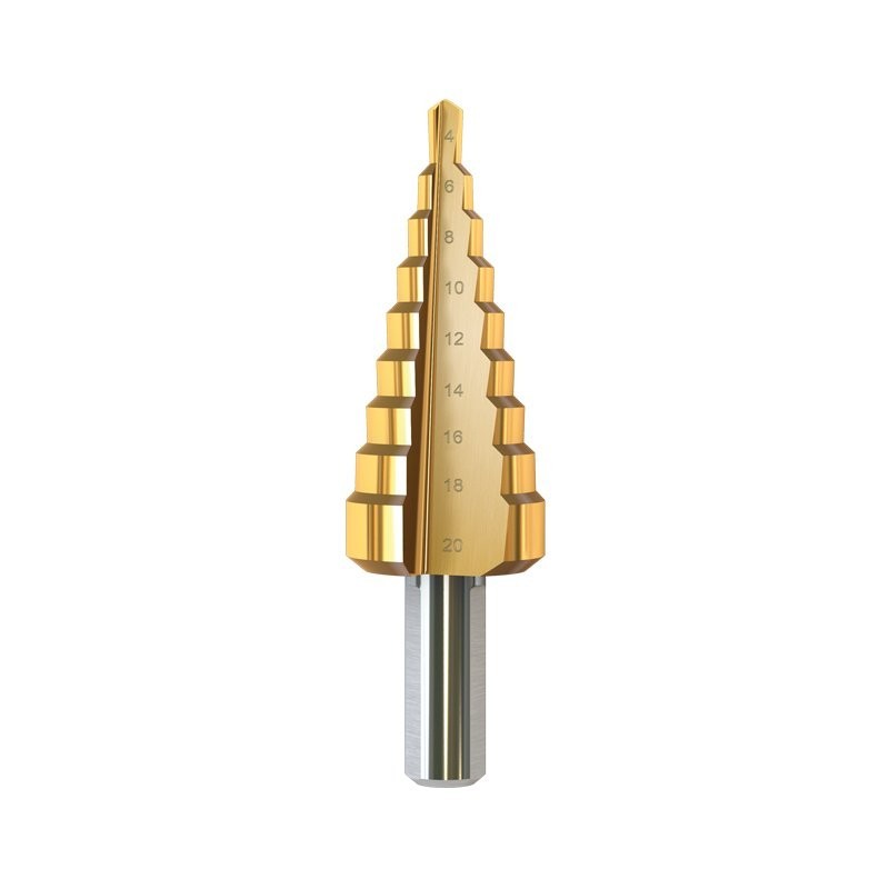 Alpha Gold Impact Step Drill Spiral 4 - 20mm