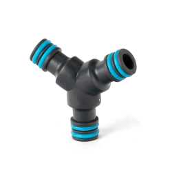 Garden Hose 12mm Plastic 3 Way Coupling
