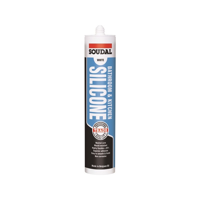 Soudal Bathroom & Kitchen Silicone Translucent 300ml