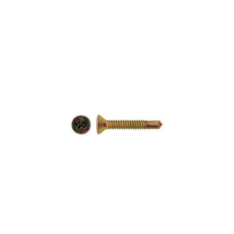 Self Drilling Screw Countersunk Head Zinc - 10g X 65mm 50pk