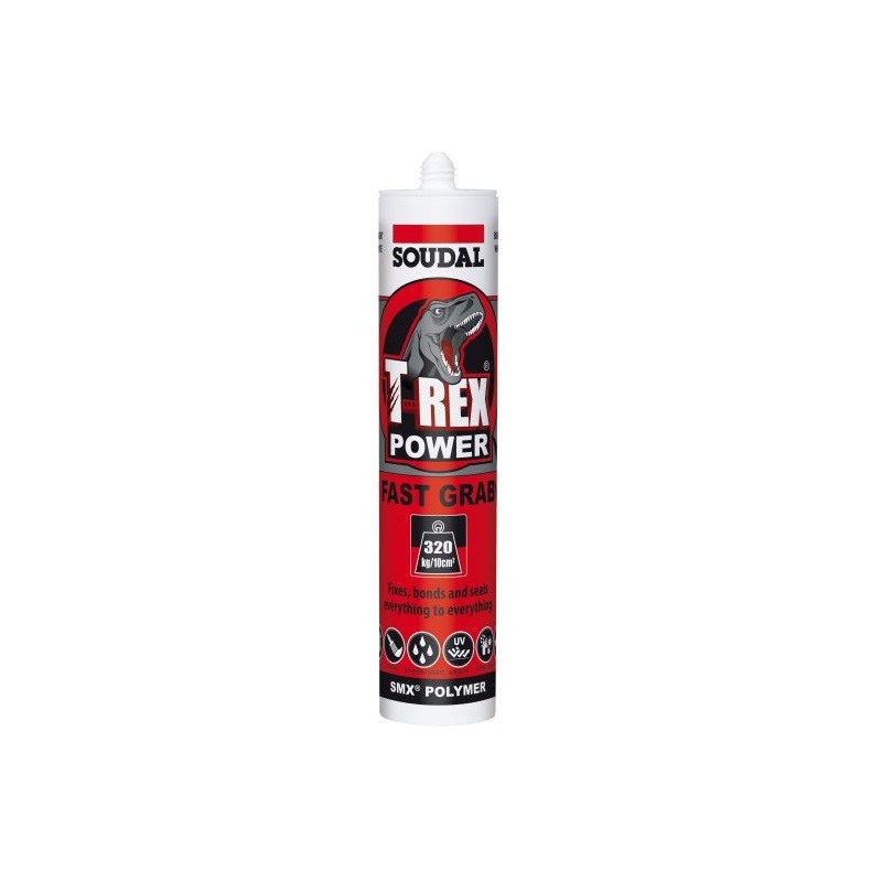 Soudal T-Rex Power Smx Fast Grab Clear 290ml