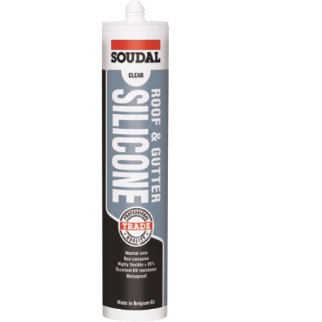 Soudal Roof & Gutter Silicone Grey 300ml
