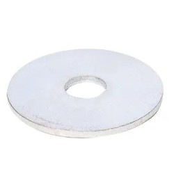 M5 X 22mm Dia Mudguard Washer Zinc 100pk